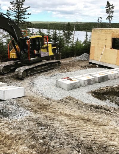 Excavator working on a site