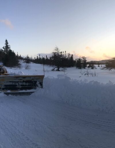 snow being cleared