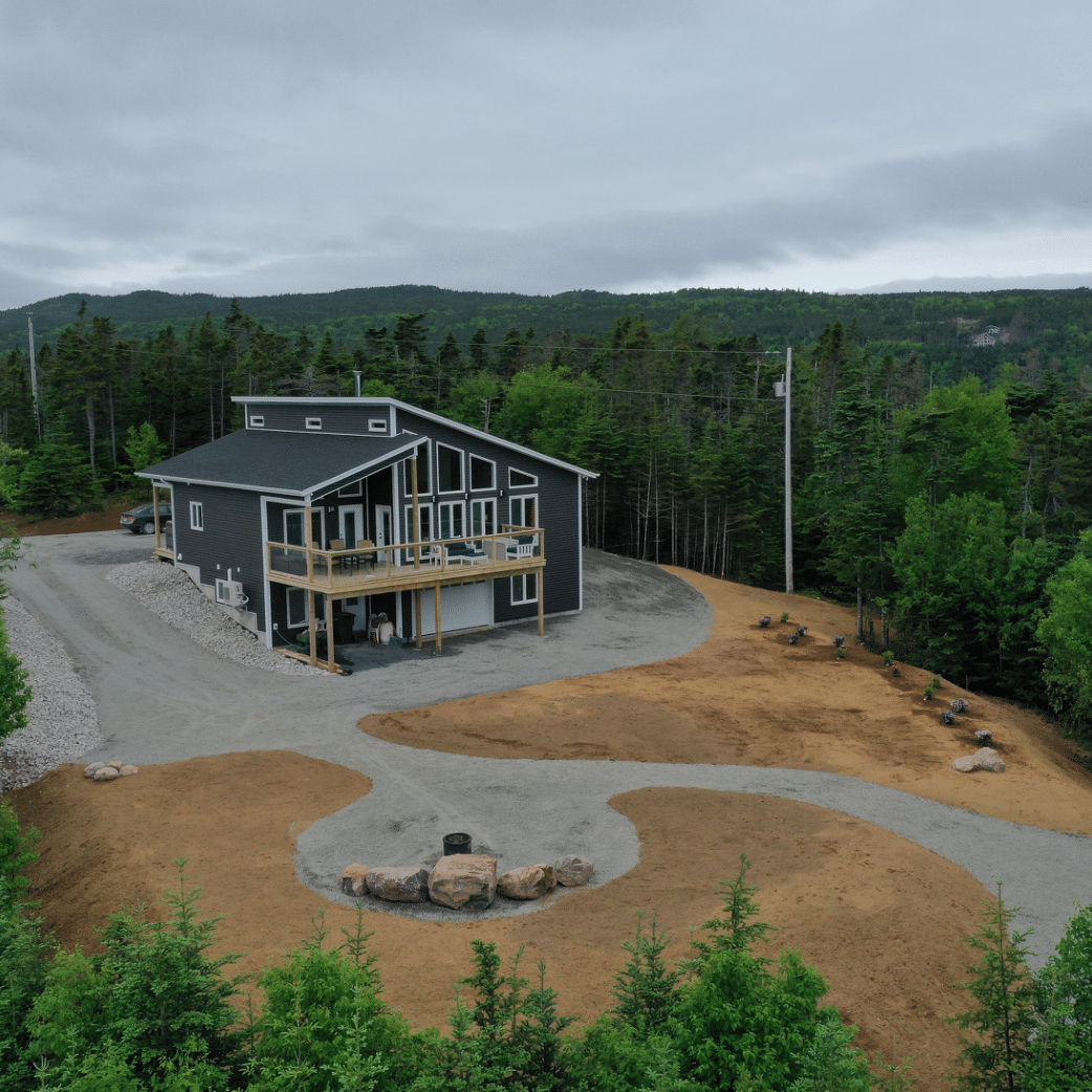 landscaping on a lawn