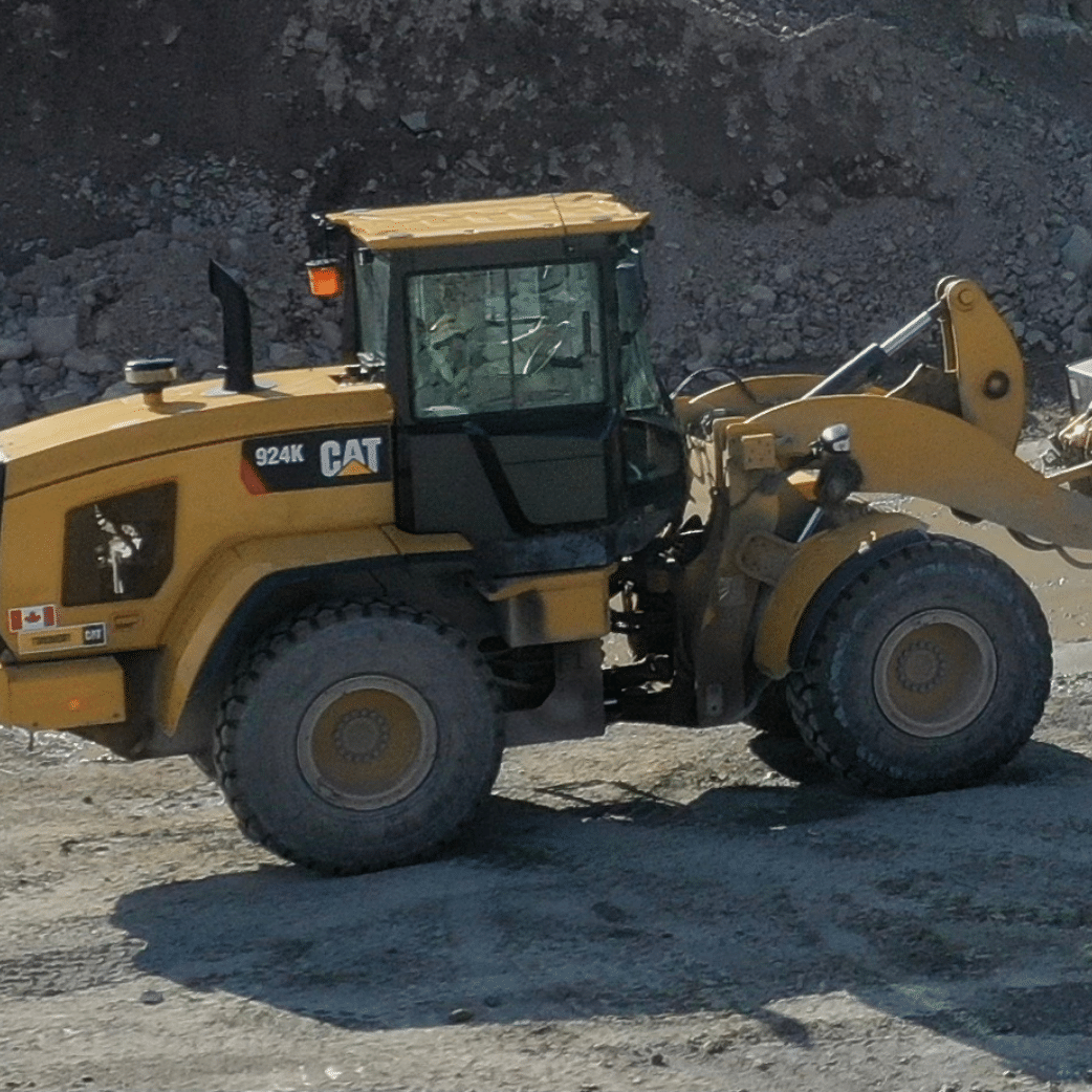 Loader in use