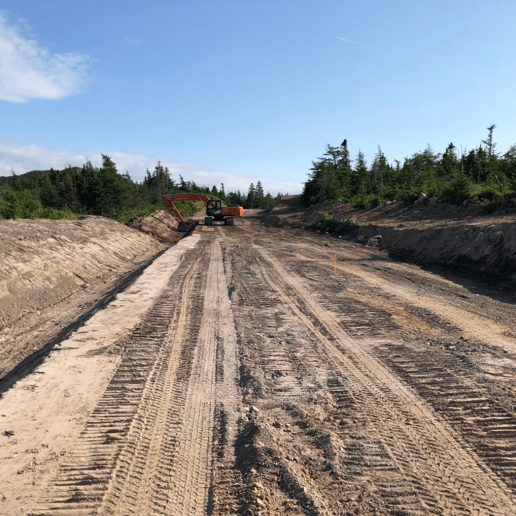 new road being built from start