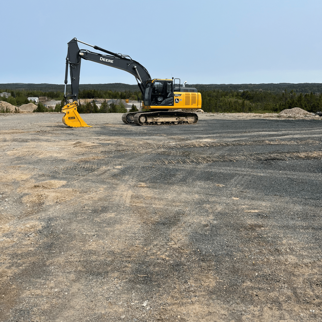 Excavator being shown off